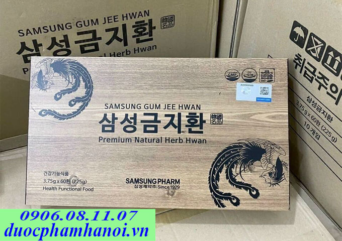 an cung samsung gum jee hwan 60 viên hộp gỗ của Hàn Quốc