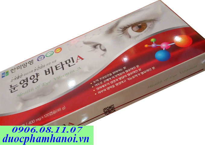 Bổ mắt Hàn Quốc health of eye vitamin a 