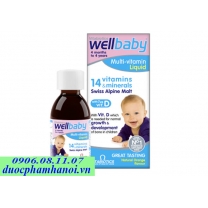 Wellbaby multi vitamin liquid bổ sung 14 vitamin cho bé