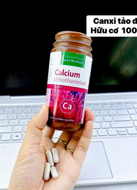 Canxi tảo biển đỏ của Đức calcium lithothamnium kapseln