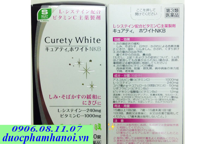 Curety White 180 vien