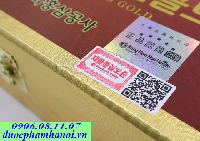Đông trùng hạ thảo hộp gỗ vàng Kanghwa 60 gói