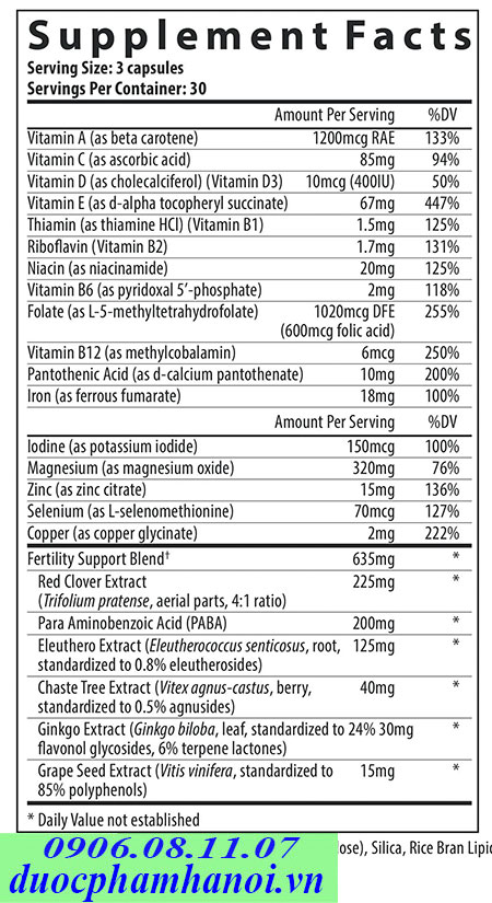 Viên uống FertilAid Multivitamin For Wome