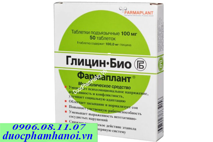 Glycine-Bio Farmaplant 100mg Hộp 50 Viên