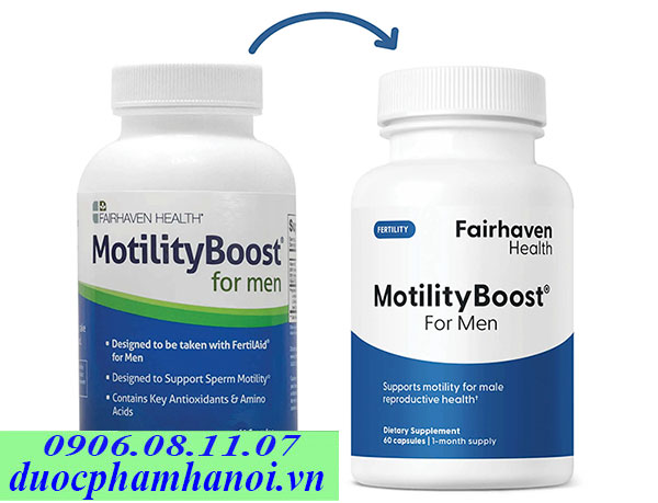 MotilityBoost for men 60 viên của Mỹ