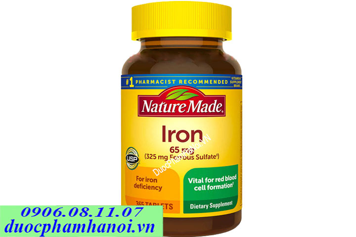 Nature made iron 365 vien