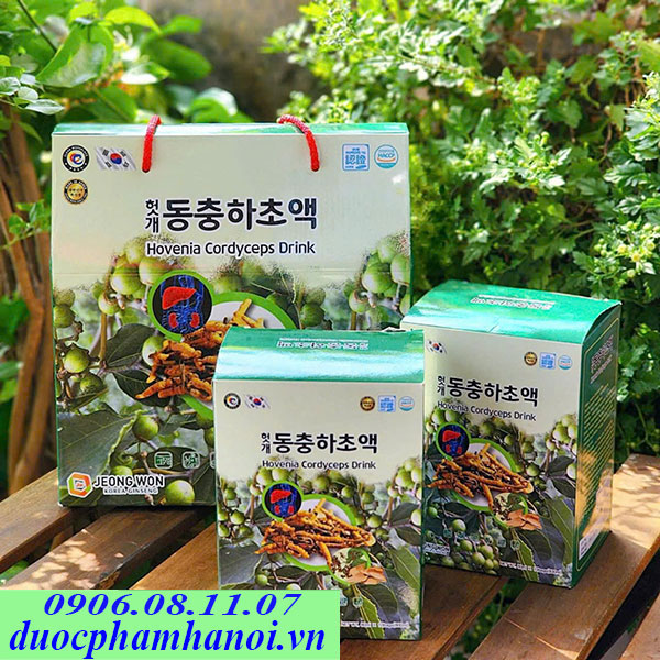 nước bổ gan đông trùng hạ thảo jeong won hàn quốc