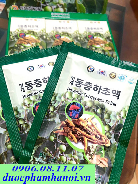 nước bổ gan đông trùng hạ thảo jeong won hàn quốc