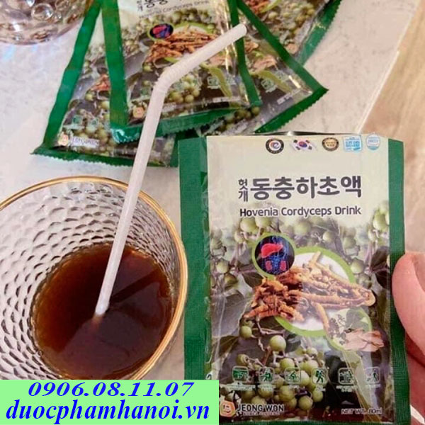 nước bổ gan đông trùng hạ thảo jeong won hàn quốc