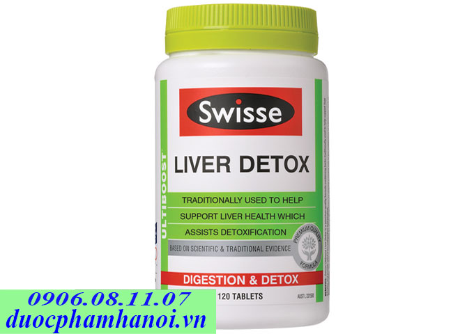 Swisse Liver Detox 120 viên của Úc 