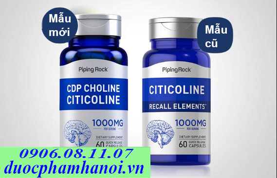 PipingRock CPD Choline Citicoline 1000mG 60 Viên Của Mỹ
