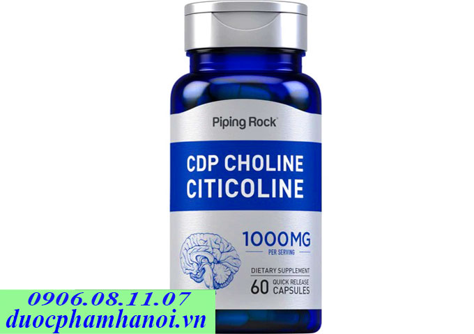 PipingRock CPD Choline Citicoline 1000mG 60 Viên Của Mỹ