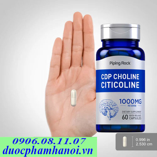 PipingRock CPD Choline Citicoline 1000mG 60 Viên Của Mỹ
