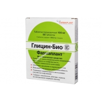 Glycine-Bio Farmaplant 100mg Hộp 50 Viên Chính Hãng Của Nga