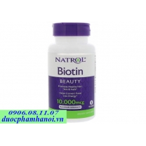 Thuốc mọc tóc biotin natrol 10000 mcg maximum strength