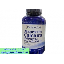 Puritan's pride absorbable calcium 1200 mg của Mỹ