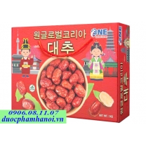 Táo đỏ sấy khô Hàn Quốc One Global Korea 1kG chính hãng