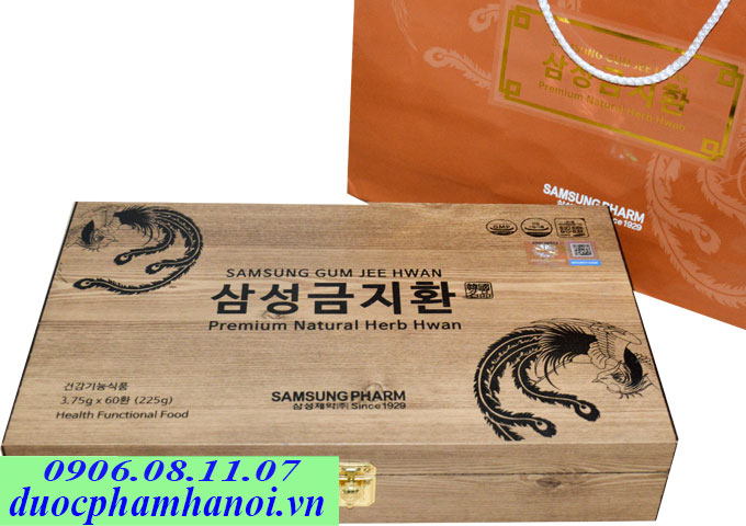 An Cung SamSung Gum Jee Hwan Hộp Gỗ 60 Viên Hàn Quốc