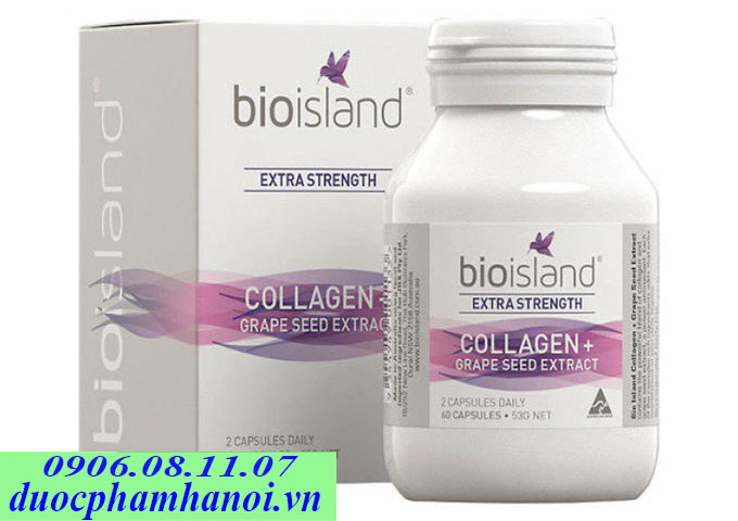 Bioisland extra strength collagen+ 60 viên của Úc