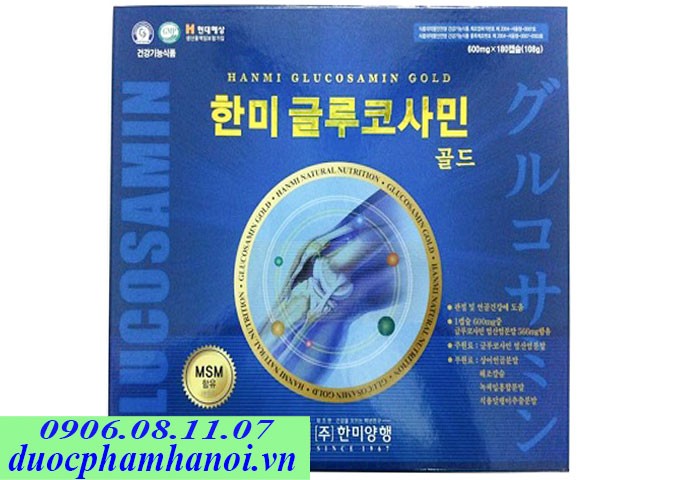 Bổ khớp Hanmi glucosamine 100 vip hộp 180 viên nhập khẩu Hàn Quốc