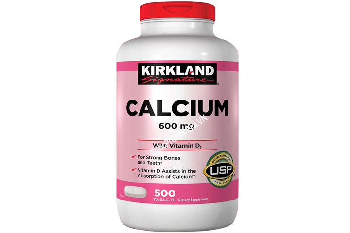 Kirkland Calcium 600Mg + D3 500 Viên Của Mỹ