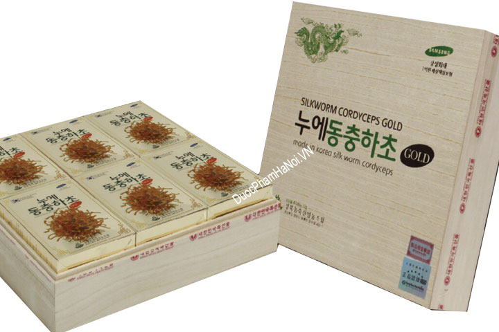 Đông Trùng Hạ Thảo Silkworm Cordyceps Gold 60 Gói Hàn Quốc