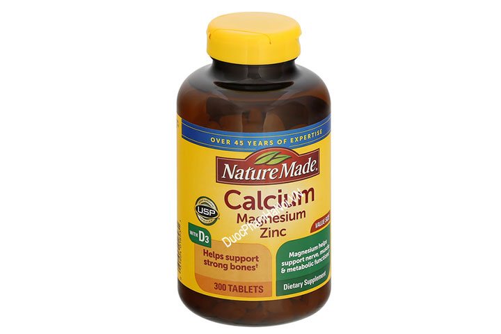 Nature Made Calcium Magnesium Zinc Thuốc Bổ Sung Canxi