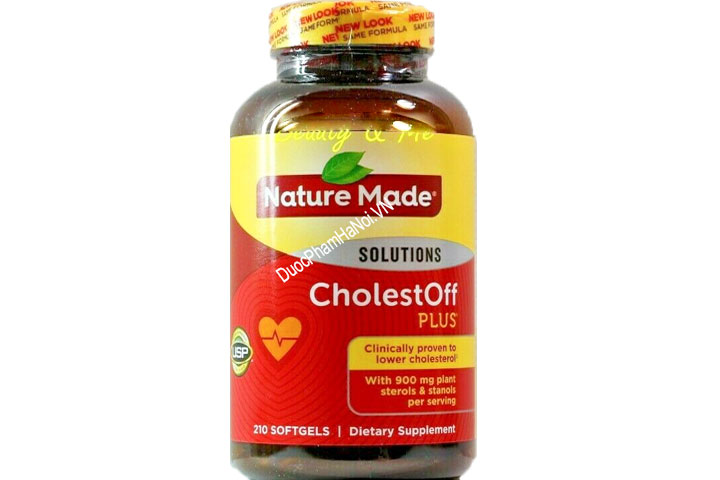 Giảm mỡ máu Nature Made CholestOff Plus Solutions 210 viên của Mỹ