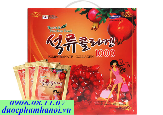 Nước ép lựu pomegranate collagen 1000 Hàn Quốc