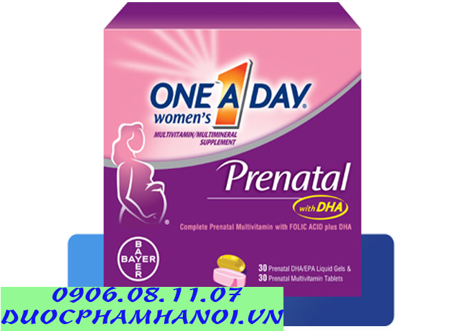 One A Day women’s prenatal DHA vitamin tổng hợp cho bà bầu