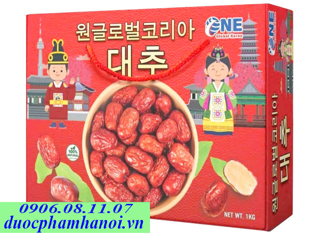 Táo đỏ sấy khô Hàn Quốc One Global Korea 1kG chính hãng Táo đỏ sấy khô Hàn Quốc One Global Korea 1kG chính hãng