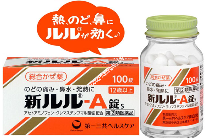Thuốc Cảm Cúm Lulu A 100 Viên Chính Hãng Nhật Bản