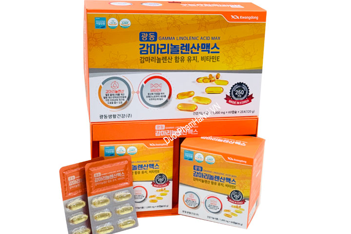 Tinh Dầu Hoa Anh Thảo Kwangdong Gamma Linolenic Acid Max Hàn Quốc