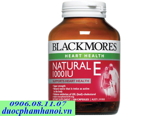 Viên Uống Vitamin E BlackMores Natural E 1000iu Của Úc